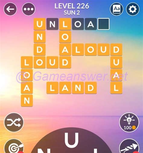 wordscapes level 226 bonus words.